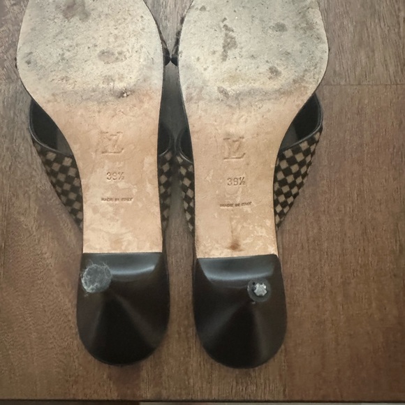 Louis Vuitton Checkered Sandals - Black and Brown - Picture 3 of 6